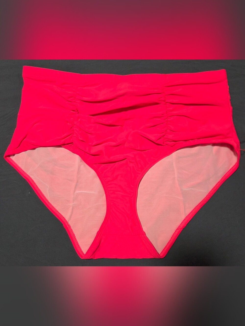 torrid High-Waist Ruched Bikini Bottoms - Neon Pink